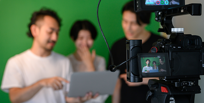 撮影現場の様子